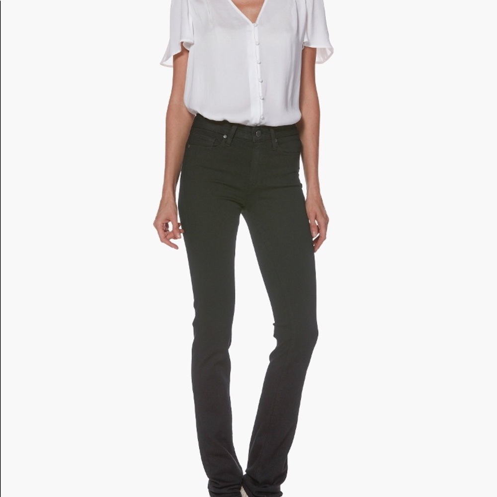 PAIGE Hoxton Straight Jeans- Black Shadow NWOT